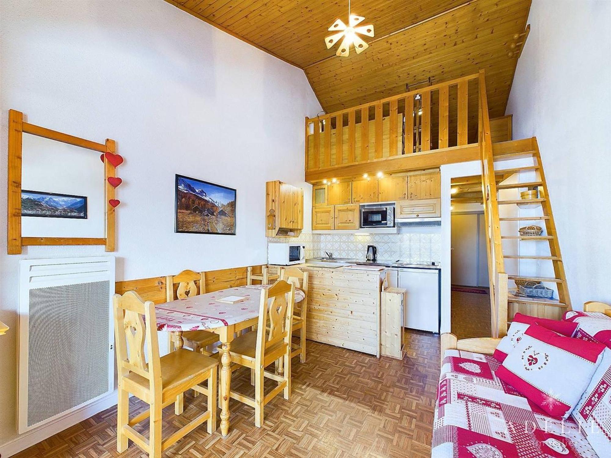 Studio Cabine Et Mezzanine Pour 4 Pers A Montvalezan-La Rosiere - Fr-1-398-550 Exterior photo